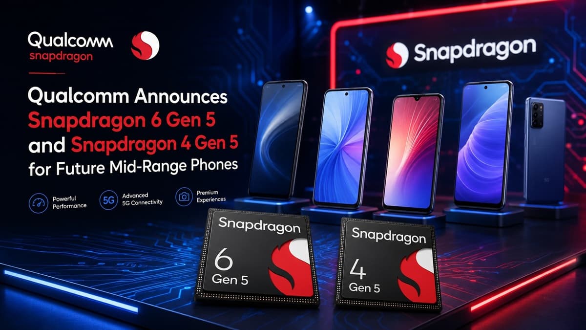 Qualcomm Announces Snapdragon 6 Gen 5 and Snapdragon 4 Gen 5 for Future Mid-Range Phones