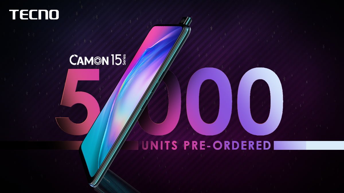 Tecno Sold More Than 5,000 Camon 15 In 10 Days