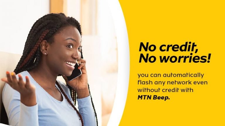 MTN Beep allows you to Make Calls with Zero Airtime