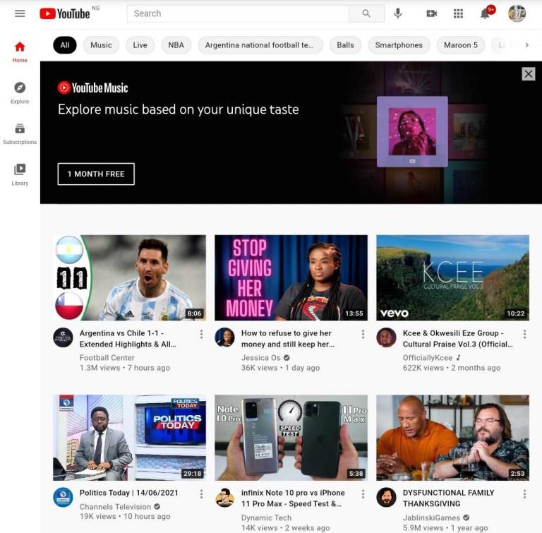 YouTube Masthead