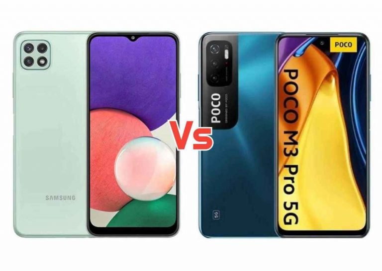 Samsung Galaxy A22 5G Vs POCO M3 Pro 5G