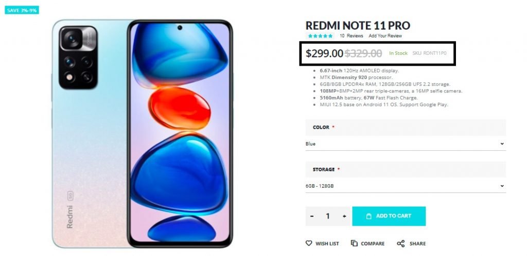 Redmi Note 11 Pro deal