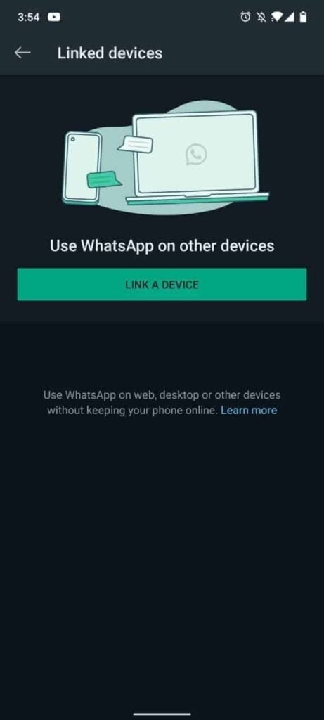 WhatsApp Link device