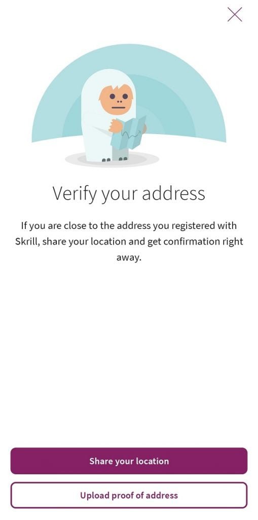 Verify Skrill Address