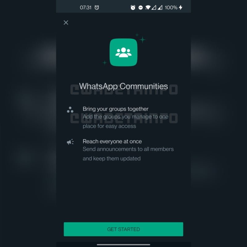 WhatsApp communities