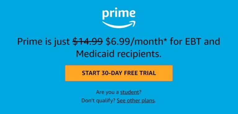 Enjoy Amazon Prime for EBT and Medicaid recipients for just $6.99 Monthly