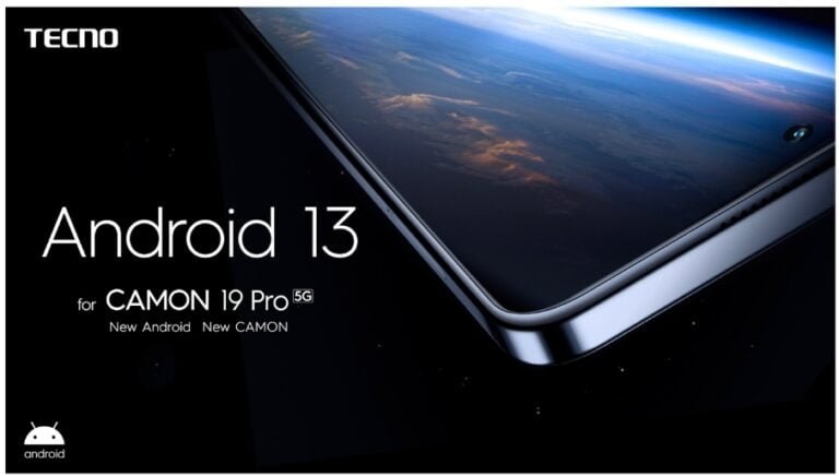 Tecno CAMON 19 Pro 5G Joins Android 13 Beta Program