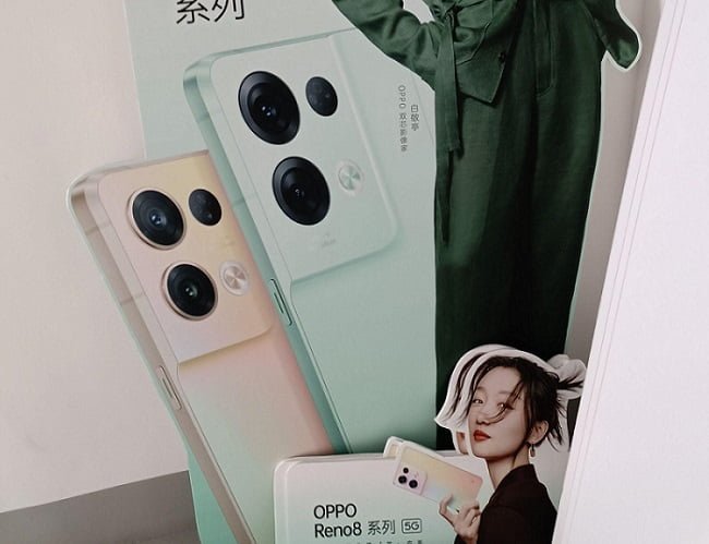 OPPO Reno 8 appears online in a promotion poster