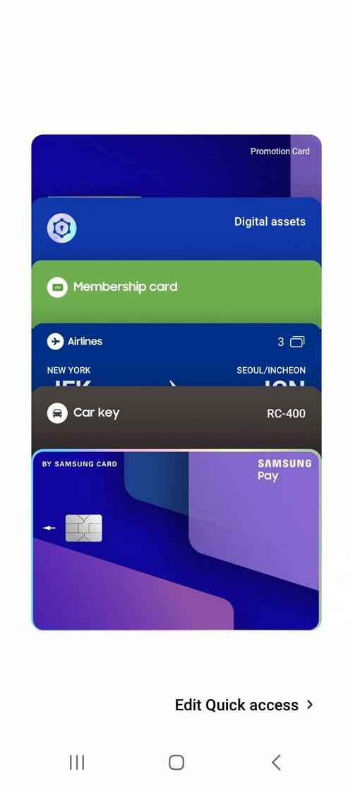Samsung Wallet Cards