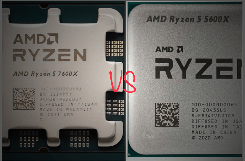 AMD Ryzen 5 7600X vs Ryzen 5 5600X