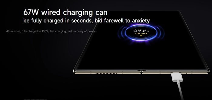 Xiaomi Mix Fold 2 charging