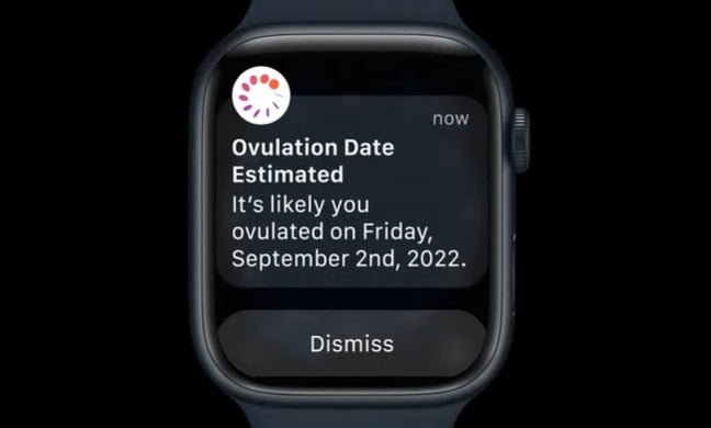 Apple Watch series 8 ovulation feature