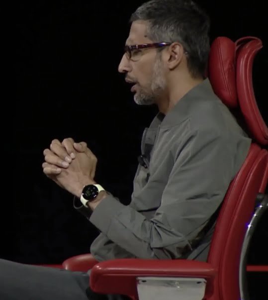 Sundar Pichai wearing pixel watch