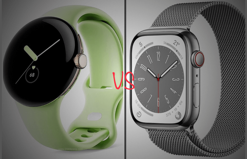 Google Pixel Watch vs Apple Watch Series 8