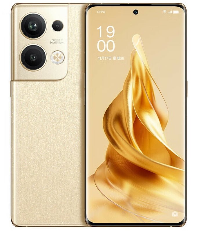 OPPO Reno 9 Pro Plus gold color