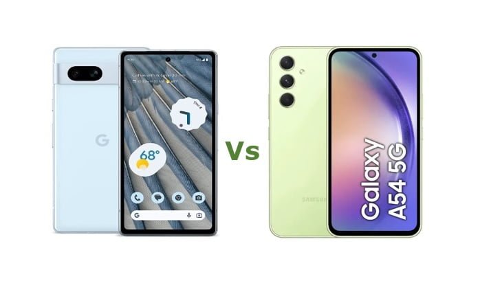 Google Pixel 7a vs Samsung Galaxy A54: Which is better