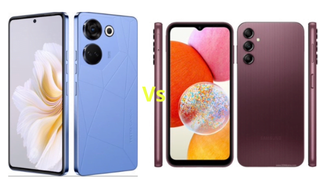 Tecno Camon 20 vs Samsung Galaxy A14: Which is Better?