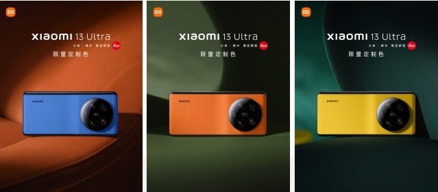 Xiaomi 13 Ultra custom colors