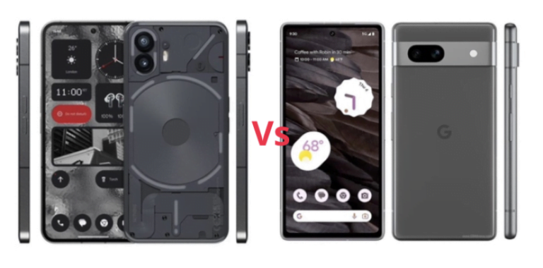 Nothing Phone 2 vs Google Pixel 7A