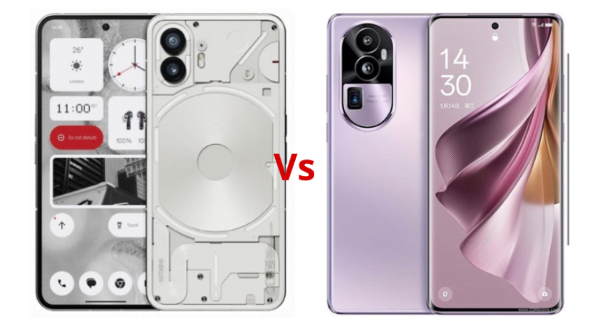 Nothing Phone 2 vs OPPO Reno 10 Pro Plus: Which is Better?